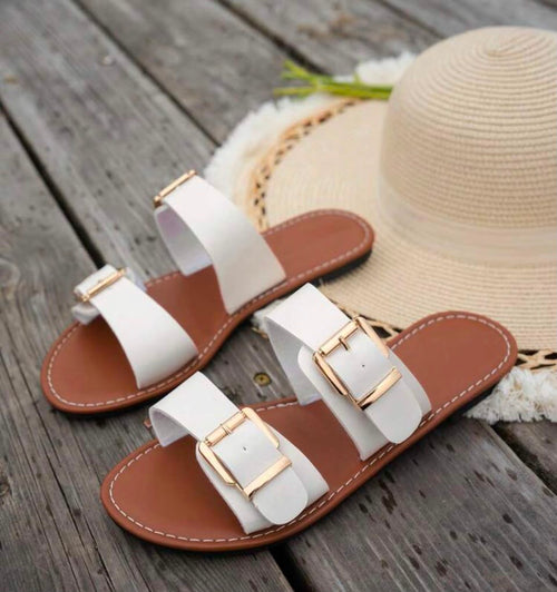 Women's Double Buckle Sandals