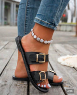 Women's Double Buckle Sandals