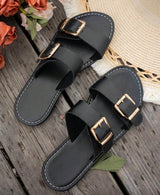 Women's Double Buckle Sandals